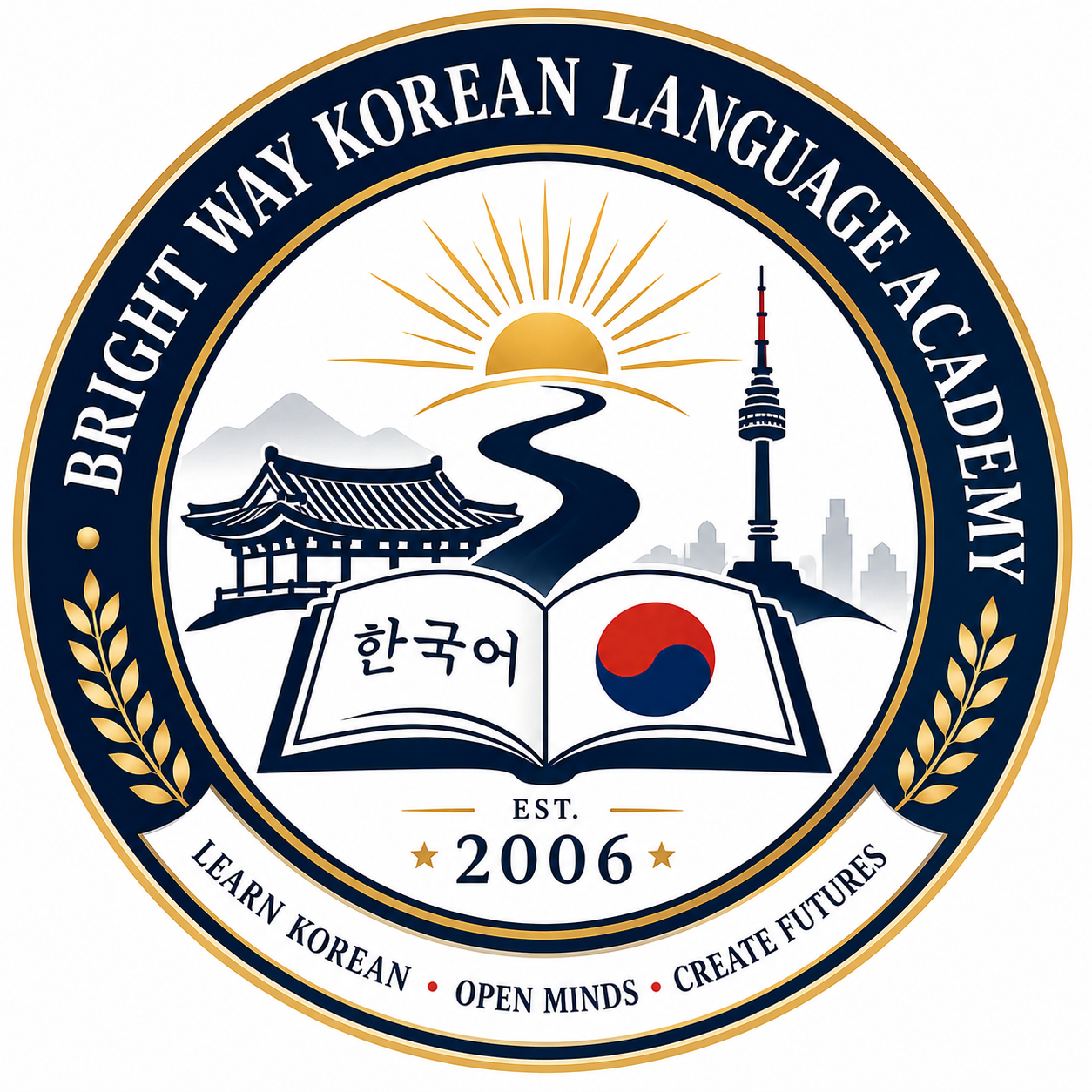 Bright way Korean Language Academy logo